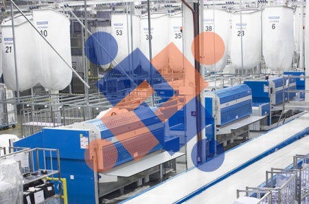 накопительно-сортировочная система чистого белья jensen group